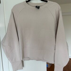 Nike street wear cream crewneck sweater